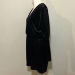 Wild Fable NWOT Black Ribbed Velvet Romper Long Sleeved New Photo 11