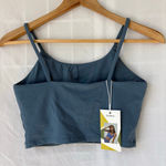 Halara NWT Basic padded workout cropped tank top Blue sailing day Medium Photo 1