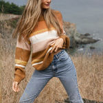 O'Neill NWT O’Neill Billie Stripe Mockneck
Oversized Sweater Photo 0