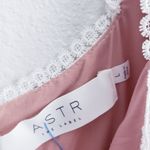 ASTR Fitted Lace Ruffle Short Sleeve Mini Dress Photo 9