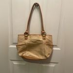 Giani Bernini tan woven purse bag tote Photo 3