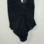 Ambrielle Woman's Large Black Passion Lace V Neck Adjustable Strap Bodysuit Sz S Photo 1