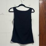 Halogen ‎ Black Fitted Square Neck Shelf Bra Tank Top small Photo 3