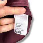 Paige NWT Dusty Cherrywood Laurin Satin Frilled Ruffled Long Sleeve Blouse XS Photo 8