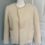 Ba&sh  Women's Cream Wool Silk Blend Jacket Blazer Size XS Photo 0