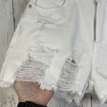 Chelsea and Violet C & V shorts womens size 28 white denim distressed festival Photo 2