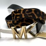 Michael Kors XL  women's Karli Genuine Calf Hair Belt Photo 1