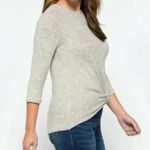 Market & Spruce  Samantha front twist brushed knit top size small. Photo 2