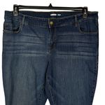 Old Navy Rockstar Super Skinny SZ 22 Plus Jeans Stretch Whiskered Dark Wash Blue Photo 1