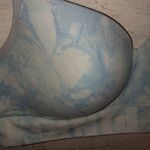 PINK - Victoria's Secret Victoria’s Secret PINK tie dye bra blue and white comfy bra size large Photo 3