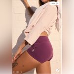 Free People Good Karma Micro Shorts in Black Tea M/L Photo 2