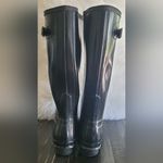 Hunter  Original Black Gloss Rain Boots Women's Size 6 Photo 2