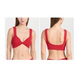 Hunza G Juno Bikini Top in Red One Size New Womens swimsuit Photo 1