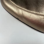 Trotters Gold Leather Loafers Womens Size 8.5 M Horsebit Style Chain Hardware Photo 4