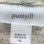 J. Jill Pure Jill XL Oversized Heathered Gray Cotton Cowl Neck Sweatshirt Photo 6