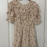 Reformation  Malachi Dress Mini Ruffle Mini Dress Size 6 Photo 2