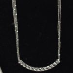 Brighton  Retired Braidy Weave Bar Arch Multi Stand Link Chain Necklace Photo 0