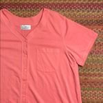 VINTAGE PINK BUTTON UP OVERSIZED NIGHT SHIRT Size XL Photo 1