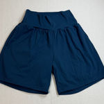Halara  High Waist Deep Blue Shorts Photo 0