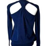 Juicy Couture Vintage  Navy Knit Size Small Open Back Cardigan Sweater Photo 0