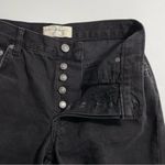 Free People NEW Maggie Mid Rise Distressed Wide Leg Jeans in Washed Black Sz 25 Photo 3
