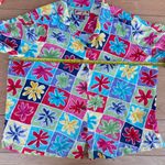 Caribbean Joe Vintage  Floral Button-Up Shirt Groovy Floral Retro Summer Tropical Photo 4