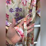 Vintage Expressions California Dynasty 80’s Satin Floral Kimono Robe Size Medium Pink Photo 6