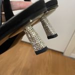 Stuart Weitzman black rhinestone kitten slingback point heel evening wear US 6.5 Photo 4