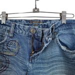 Lee Premium Juniors Sz 11 Jeans 90's Flare Floral Embroidered Stitched Boho Y2K Photo 4