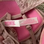 PINK - Victoria's Secret NEW Victoria’s Secret PINK Date Push-Up Lacy Notch Front Bralette Mauve 32C NWOT Photo 4