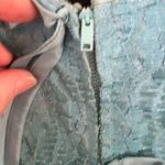 Handmade Vintage 1950s classic lace dress fit and flare blue prom size small Photo 2