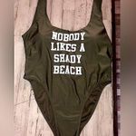 Ymi 💕5️⃣  Nobody likes a shady beach one piece XL NWOT Never worn Photo 2