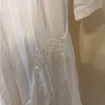 Oh My Gauze White Embroidered Tunic Boho Linen Size 2 Top Dress Casual Photo 1