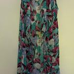 Women one size Floral Sleeveless kimono swimwear coverup Green Photo 0