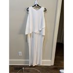 Lauren Ralph Lauren Ivory Jumpsuit Size 12 Draped‎ Sleeveless Photo 1