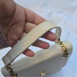 PALOMA PICASSO Vintage Ivory Leather Top Handle Bag made italy Photo 7