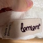 Anthropologie Lemlem  White Blue Striped Boat Neck 3/4 Sleeve Top Size S Photo 4