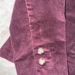 L.L. Bean Women's Jacket Blazer Corduroy 3 Button Burgundy Vintage Size 10 Reg Purple Photo 4
