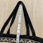 El Paso Saddle Blanket Bag Women's Black Cotton Stencil Purse Large Kokopelli Photo 5