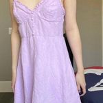 ZARA Lavender Linen Sun Dress Size S Photo 3
