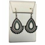 Emerald green teardrop earrings Green Photo 0
