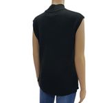 Jones Wear  Black Acrylic Sleeveless Mock Neck Lightweight Knit Sweater Top Sz XL Photo 7