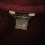 Eddie Bauer Radiator Fleece Sweater Jacket Hoodie Red Black Buffalo Plaid M cozy Photo 9