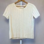 Liz Claiborne  Cream Crew Neck Sweater Photo 1