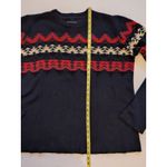 Outback Trading Wmn Sz L/XL Pullover Sweater Aztec Southwestern Fair Isle Cabin Blue Size L Photo 3