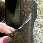 Dansko  Paisley Engraved Brown Leather Clogs Photo 8