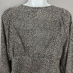 Princess Polly  New Mood Top Tie Front Deep V Size 8 Animal Print‎ Balloon Sleeve Photo 8