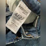 Kensie Size 4 Vintage Luxe The High Rise Midi Skirt Front Slit Denim Jean Photo 11