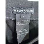 Mario Serrani  Italy Black Stretch Rayon Office Career Straight Midi Skirt Size 6 Photo 2