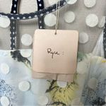 Anthropologie RYU  Tulle Fit and Flare Floral Dress Mesh Polka Dot Overlay NWT Photo 2